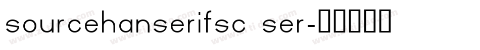 sourcehanserifsc ser字体转换